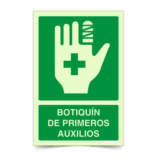 Botiquín Primeros Auxilios Fotoluminiscente