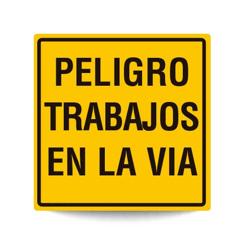 Peligro Trabajos en la Via
