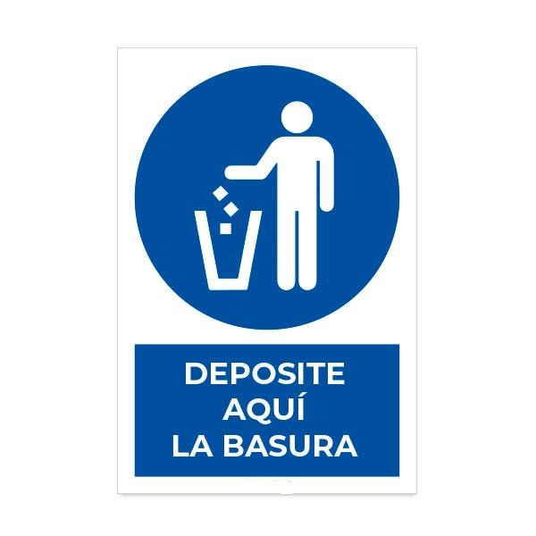Deposite aquí la basura