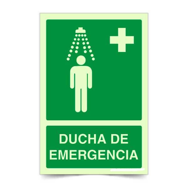 Ducha de Emergencia Fotoluminiscente