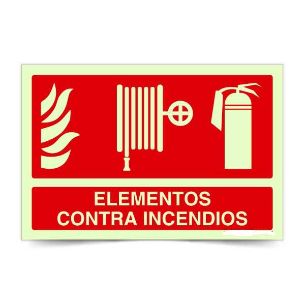 Elementos contra incendios Fotoluminiscente