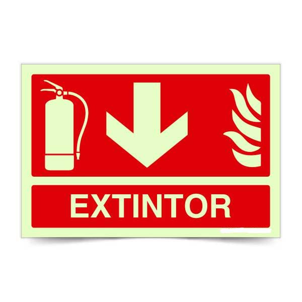 Extintor Aqui Fotoluminiscente