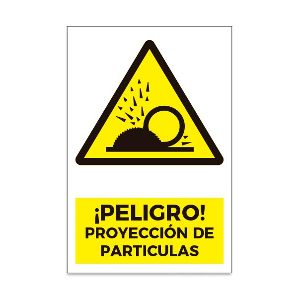 Peligro Proyección de Partículas
