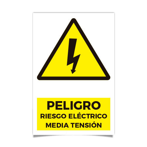 Peligro Riesgo Eléctrico Media Tensión