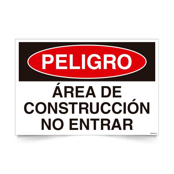 Peligro Área de Construcción No Entrar