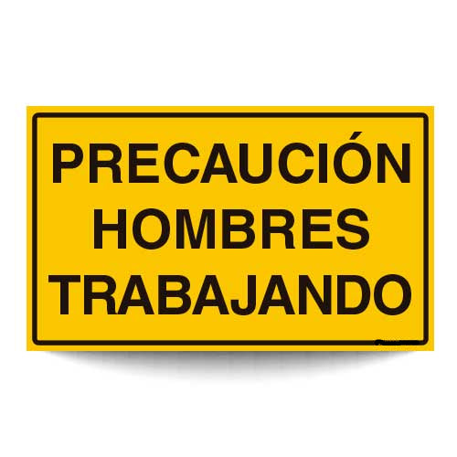 Precaución Hombres Trabajando