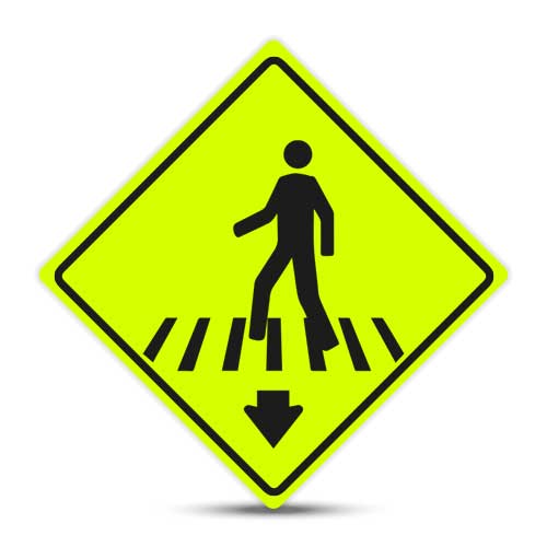 Paso de Cebra Aquí PO-8 Fluor