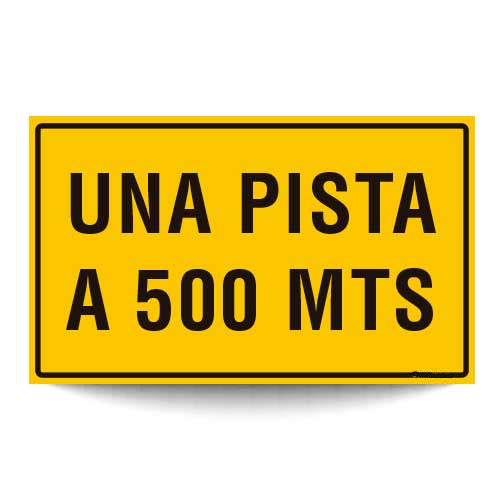 Una Pista a 500 Mts