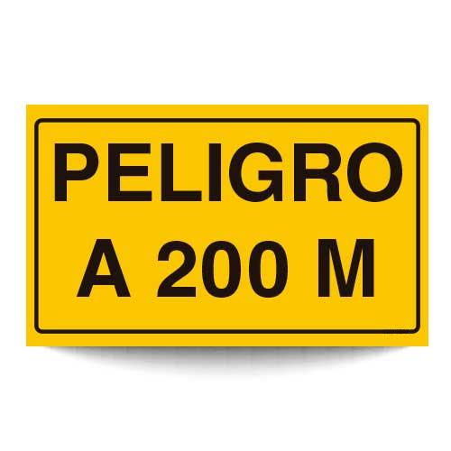 Peligro a 200 mts